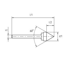 OUTILAC - Stiftfrees Hardmetalen J60606-Dia 6