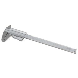 OUTILAC - Stainless Steel Vernier Caliper, Matt Chrome Finish, 150mm