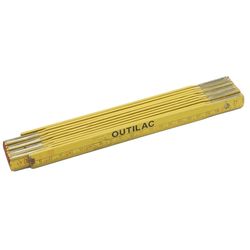 OUTILAC - Wooden Folding Rule Yellow 2m
