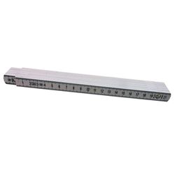 OUTILAC - Fibreglass Folding Rule White 2m