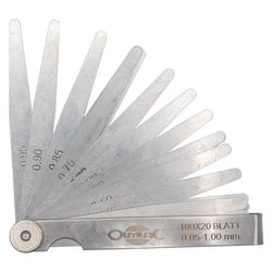 OUTILAC - Feeler Gauge 20 Blades 0.05–1.00mm