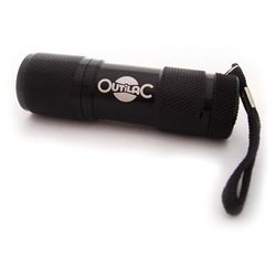 OUTILAC - Black Aluminium Flashlight with 9 LEDs