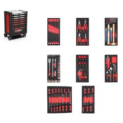 OUTILAC - Light Equipment Tool Trolley, 7 Drawers, 9 Modules ++ Top Deals ++
