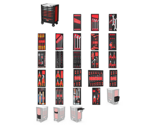 OUTILAC - Full Equipment Tool Trolley, 8 Drawers, 23 Modules ++ Top Deals ++
