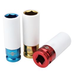 OUTILAC - 1/2" XL Impact Wheel Nut Socket Set 17-19-21 mm