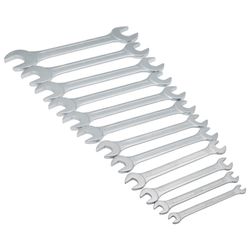 OUTILAC - 12-Piece Double Open-End Wrench Set 6-32 mm