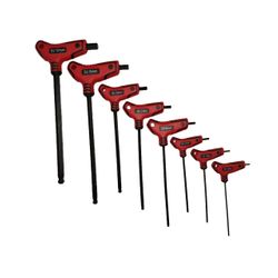 OUTILAC - 8-Piece Ball-End Hex Key Set with Ergonomic Handle 2.5-10 mm