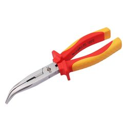 OUTILAC - VDE 1000 V 45° Bent Long Nose Pliers 200 mm