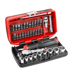 FACOM - R2 Nano 6 Points Ogv Grip Socket Set RL.NANO1GRPPB