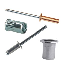 Blind rivets and nuts