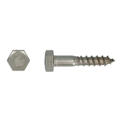 PGB - Hexagon coach screw DIN 571 Ø6x60 A2 - Box of 200 pieces