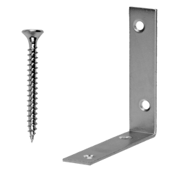 PGB - Narrow square 17,5x75x75 Zp/4pc +screw - Box of 4 pieces