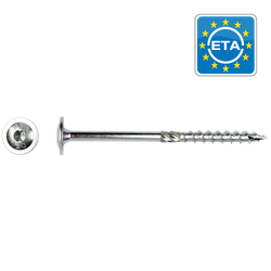 PGB - PFS flange head wood scr.T30 6x100 Zp - Box of 100 pieces