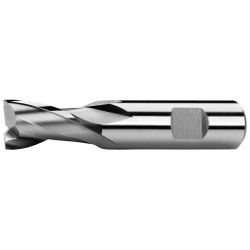 ODM ESSENTIALS - Fraise 2 Dents Courte Hss-Co8 Din 327-D Dia 2 Mm - Queue Weldon