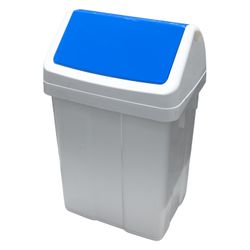 ODM ESSENTIALS - Poubelle En Plastique Bleue 25 Litres - 318 X 240 X 510ht
