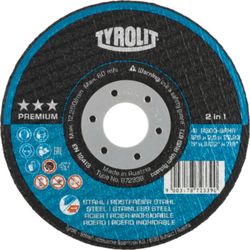 TYROLIT - Disque À Tronçonner Acier/Inox 115x2,5x22,2 - Secur Extra A30qbf41xa