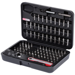 KSTOOLS - Jeu D’Embouts 99 Pièces En Coffret Avec Clé À Cliquet 911.2080