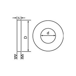 Rondelle Plate Din 125 A En Acier Zingué M6