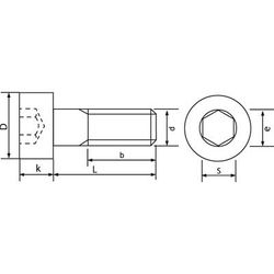 Vis 6pans Creux Ac 8.8 Zingué Din 912 6x40