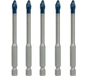 BOSCH - Forets Cyl et HEX Set 5pcs HEX-9 HardCeramic 6mm tuiles