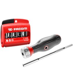 FACOM - Tournevis Porte-Embouts A Cliquet Atcl.2a3pb