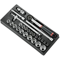 FACOM - Mod Douil 1/2' 6p Mm S.161b 26pc Mod.S161-46  +Bestseller+