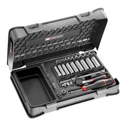 FACOM - Coffret Douil 1/4' 6p Mm R.161b 46pc R.2blpb +Bestseller+