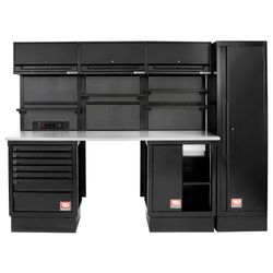 FACOM - Rws2 - 2.65m Set Galva Worktop Black Rws2-8bs +Bestseller+