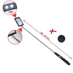 KS TOOLS - MIROIR D’INSPECTION TÉLESCOPIQUE ORIENTABLE AVEC ÉCLAIRAGE LED