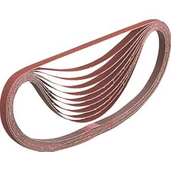 MAKITA - Lot 5 bandes abrasives rouges - 9 x 533 - grain 80