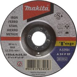 MAKITA - Meule À Ébarber Métal 125x6,4x22,23mm P-52984