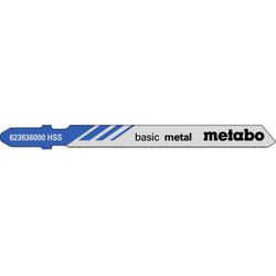 METABO - 5 Lames De Scies Sauteuses, Métal, Class