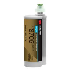 3M - Colle Structurale Acrylique Faible Odeur DP8705NS Scotch-Weld™ , Noir, 490 mL Duo-Pak