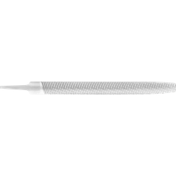 PFERD - Lime demi-ronde fraisée creuse de 250 mm, taille 1, enlèvement grossier de métaux tendres