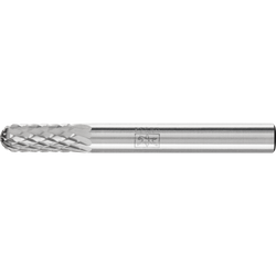 PFERD - Fraise lime carbure à bout arrondi WRC Ø 06x16 mm, tige Ø 6 mm Z4, usinage universel, moyenne, fine