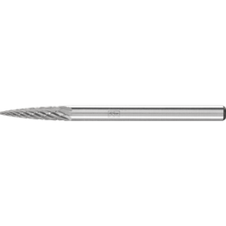 PFERD - Fraise lime carbure ogive SPG Ø 03x13 mm, tige Ø 3 mm Z3P, usinage universel, moyenne, denture croisée