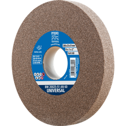 PFERD - Meule pour touret Ø 200x25 mm, alésage Ø 51 mm, A60 pour travaux de ponçage universels
