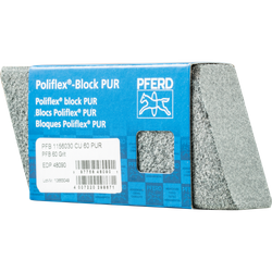 PFERD - Bloc de ponçage Poliflex 30x60x115 mm, liant PUR SIC60 pour ponçage fin et finition