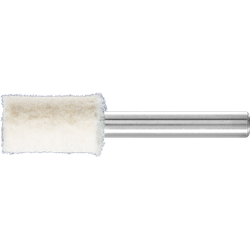 PFERD - Feutres de polissage sur tige mi-durs à forme cylindrique Ø 12x20 mm, tige Ø 6 mm