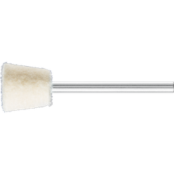 PFERD - Feutres de polissage sur tige durs à forme boisseau Ø 12x12 mm, tige Ø 3 mm