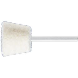 PFERD - Feutres de polissage sur tige mi-durs à forme boisseau Ø 20x16 mm, tige Ø 3 mm