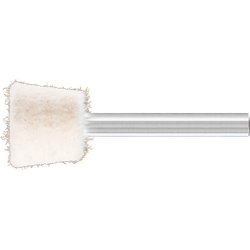 PFERD - Feutres de polissage sur tige mi-durs à forme boisseau Ø 20x16 mm, tige Ø 6 mm