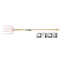 POLET - Fourche A Fumier 4d 320x220mm A/Ma Ferule 1,3m