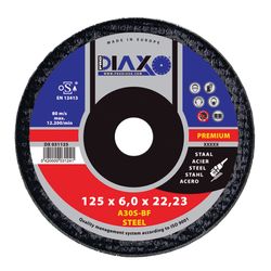 PRODIAXO - Disque À Ébarber Acier Ø 125 X 6,0 Mm A30s-Bf / Premium Construction