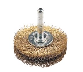 FECIN - Brosse Disque F-21 Ø 40/0,20/ Tige 6 Mm, Acier Laitonné, Vrac