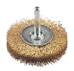FECIN - Brosse Disque F-21 Ø 50/0,30/ Tige 6 Mm, Acier Laitonné, Vrac