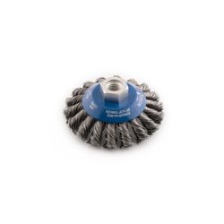 FECIN - Brosse Ronde Fil Ondulé  F-15 Ø100/ M14/0,50 / Inoxydable, Blister Pack