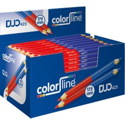 COLOR LINE - Duo Marker  Pro 425  50% Rouge / 50% Bleu - Ø 10 Mm X 17,5 Cm - Par 100