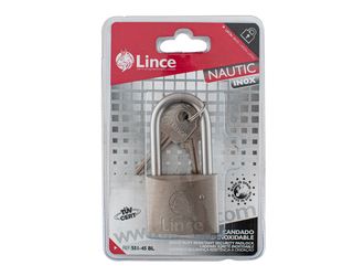 LINCE - Cadenas À Cylindre Nautic - Inoxydable - En-12320 - Anse Longue - 4