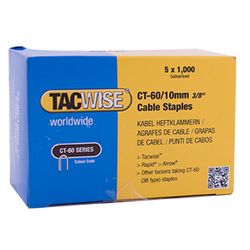 TACWISE - Agrafes De Câble 60/12 Mm - 5x1000 Pcs. (Ex. Rp 45-8)
